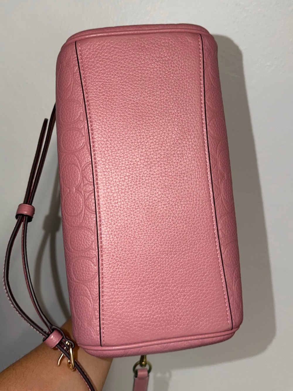 Coach Rowan Signature Leather Satchel Peony - Picture 9 of 9